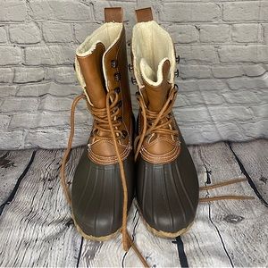 E Sprit women size 8M Harbour Duck Faux Fur Lining